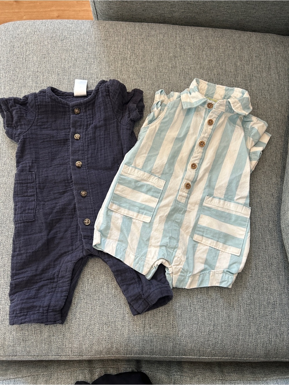 NB baby summer rompers